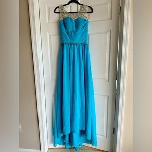 Blue bridesmaids dress